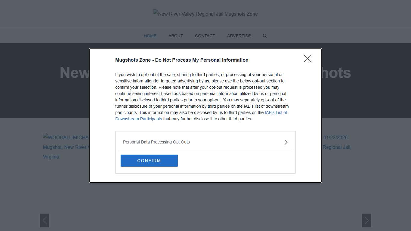 New River Valley Regional Jail Mugshots Zone